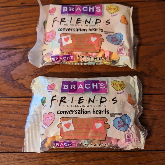 Brach's 6 oz FRIENDS The Television Series Conversation Hearts BB 12/2024 2 Bags - Picture 1 of 3